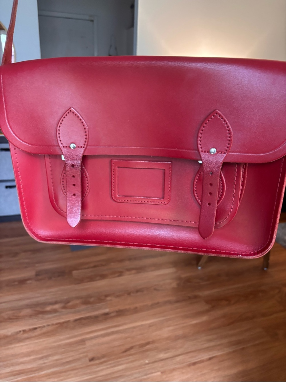The Cambridge Satchel Company Red Leather Satchel Crossbody - Picture 8 of 9